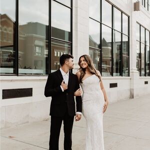 Lulu's White Strapless Dress